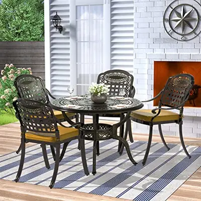 5-Piece Cast Aluminum Patio Furniture Set [Buyers Guide]