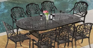 Read more about the article 9-Piece Cast Aluminum Outdoor Dining Set – Buying Guide