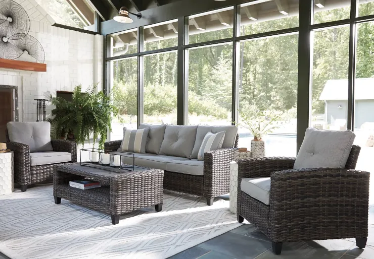 Best Rated Patio Conversation Set - Signature Design by Ashley Cloverbrooke 4-piece outdoor conversation set - Best Patio Conversation Sets for this Year