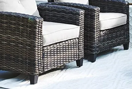 Best Rated Patio Conversation Set - Signature Design by Ashley Cloverbrooke 4-piece outdoor conversation set chairs cushions