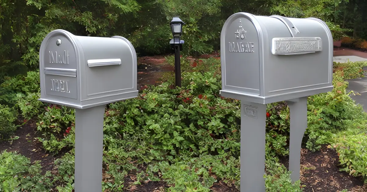 Two gray Cast Aluminum Mailboxes - How to Find the Right Cast Aluminum Mailbox for Your Needs at the Best Price