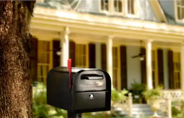 best cast aluminum mailbox - architectural mailboxes oasis 360 - black