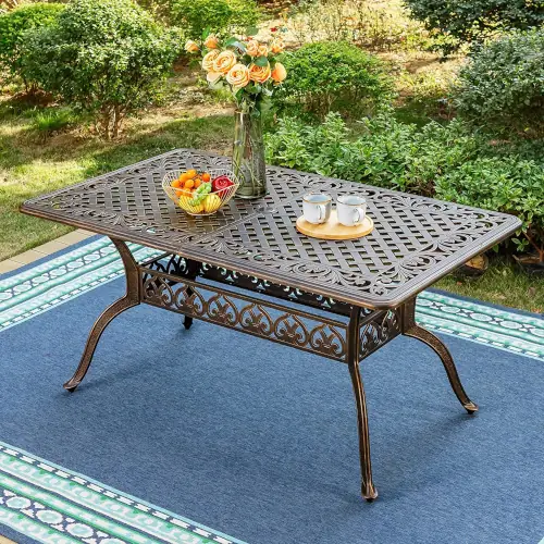 Buyers Guide Rectangular Cast Aluminum Patio Table Prices