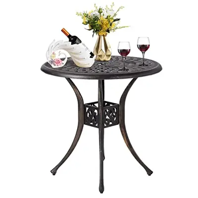 Buyers Guide: Cast Aluminum Bistro Table – Prices and more