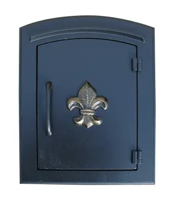 Mailboxes Manchester Buyers Guide: Fleur De Lis Cast Aluminum Mailbox