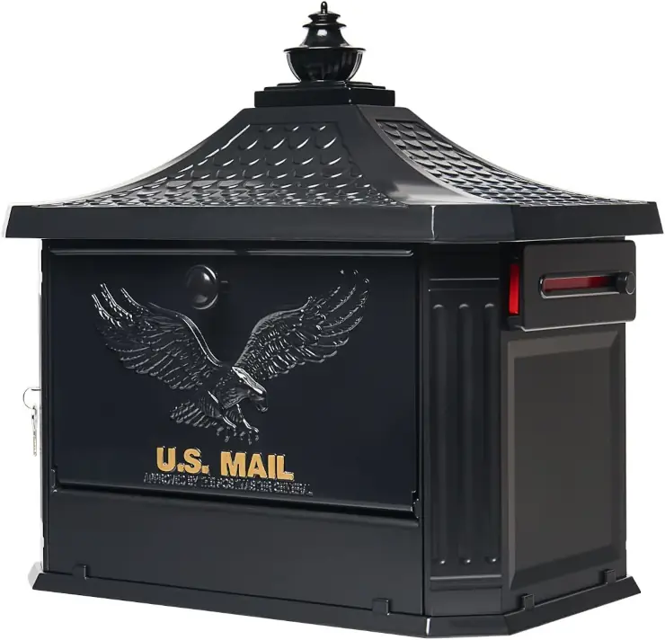 gibraltar mailboxes hamilton post mount mailbox hm200b00
