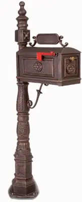 Better Box Mailboxes Decorative Residential Curbside Cast Aluminum Mailbox Bronze Authentic * Original * Exclusive - Victorian cast aluminum mailboxes - B00IPLUA6A