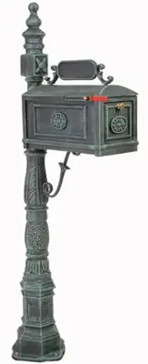 Better Box Mailboxes Decorative Residential Curbside Cast Aluminum Mailbox Verde Authentic * Original * Exclusive - Victorian cast aluminum mailboxes - B00IPLUCK4