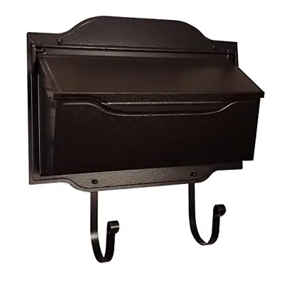 Special Lite Products Contemporary Wall Mounted Mailbox with Rain Overhang Finish: Oil Rubbed Bronze - wall mount cast aluminum mailboxes - B01FI1QWE8