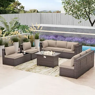 How can I make my fire pit more fun? fire pit conversation set - B0B1WHHCYK - outdoor conversation sets with fire pit