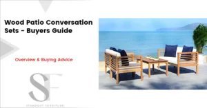 wood patio conversation sets featured